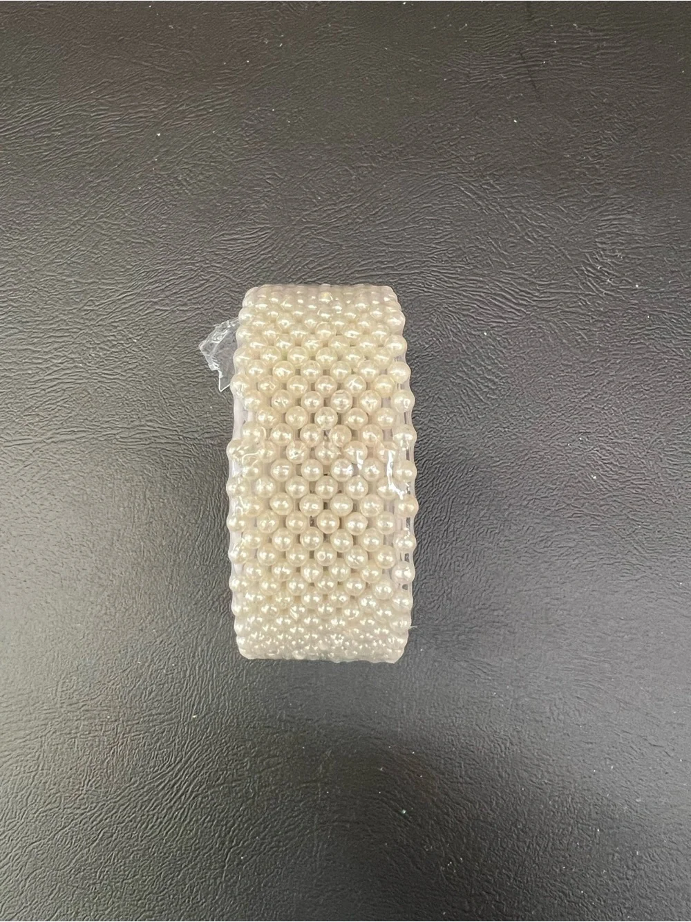 Clear Round Decorative Pin Cushion - White